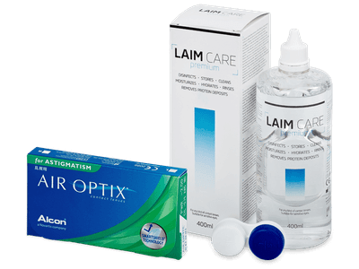 Air Optix for Astigmatism (6 čoček) + roztok Laim Care 400 ml