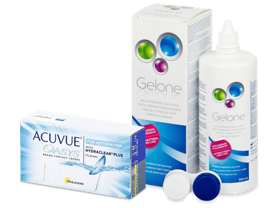 Acuvue Oasys for Astigmatism (12 čoček) + roztok Gelone 360 ml