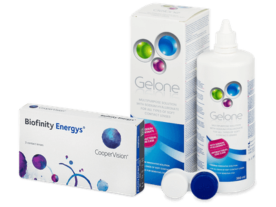Biofinity Energys (3 čočky) + roztok Gelone 360 ml