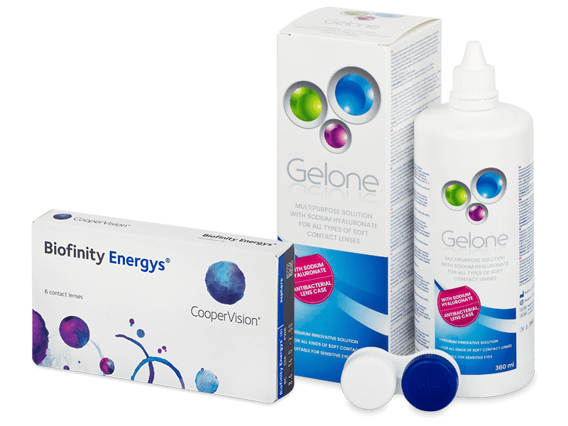 Biofinity Energys (6 čoček) + roztok Gelone 360 ml - Výhodný balíček