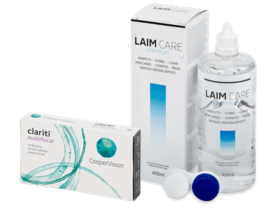 Clariti Multifocal (6 čoček) + roztok Laim-Care 400 ml