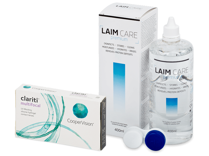 Clariti Multifocal (6 čoček) + roztok Laim Care 400 ml - Výhodný balíček