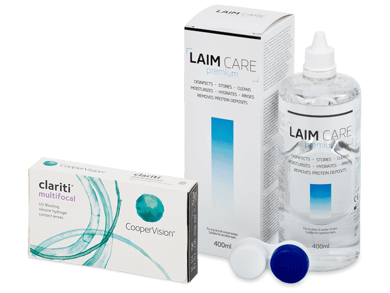 Clariti Multifocal (6 čoček) + roztok Laim Care 400 ml - Výhodný balíček