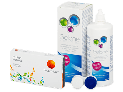 Proclear Multifocal (6 čoček) + roztok Gelone 360 ml - Výhodný balíček