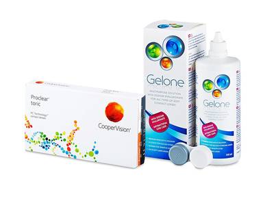 Proclear Toric (3 čočky) + roztok Gelone 360 ml - Předchozí design