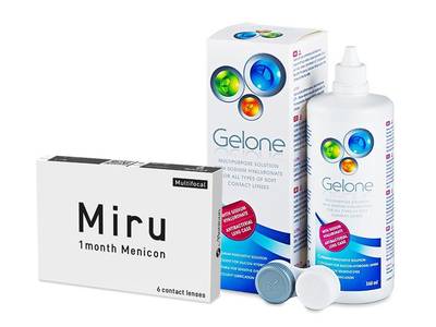 Miru 1month Menicon multifocal (6 čoček) + roztok Gelone 360 ml - Předchozí design