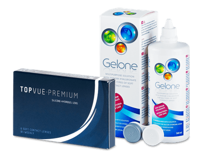 TopVue Premium (6 čoček) + roztok Gelone 360 ml - Předchozí design