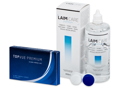 TopVue Premium (6 čoček) + roztok Laim-Care 400 ml