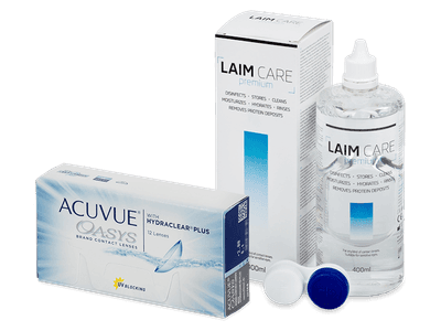 Acuvue Oasys (12 čoček) + roztok Laim-Care 400 ml