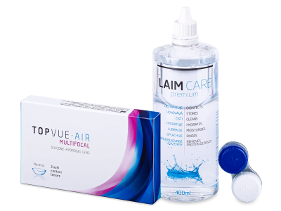 TopVue Air Multifocal (3 čočky) + roztok Laim-Care 400 ml