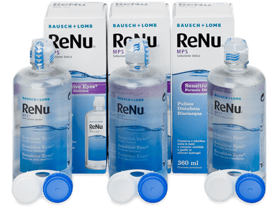 Roztok ReNu MPS Sensitive Eyes 3x 360 ml - Výhodné trojbalení roztoku