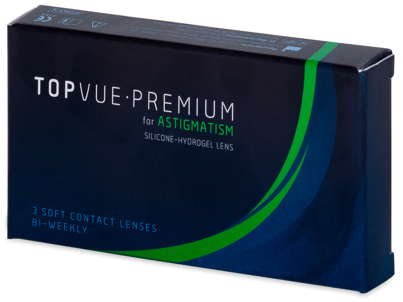 TopVue Premium for Astigmatism (3 čočky) - Torické kontaktní čočky