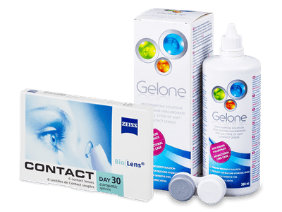 Carl Zeiss Contact Day 30 Compatic (6 čoček) + roztok Gelone 360 ml - Předchozí design