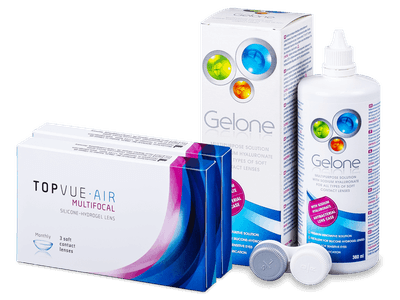 TopVue Air Multifocal (6 čoček) + roztok Gelone 360 ml - Předchozí design