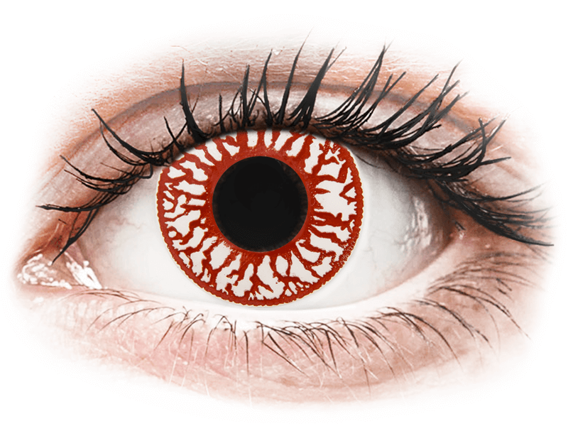 ColourVUE Crazy Lens - Blood Shot - nedioptrické jednodenní (2 čočky) - Barevné kontaktní čočky