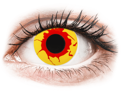 ColourVUE Crazy Lens - Reignfire - nedioptrické jednodenní (2 čočky) - Barevné kontaktní čočky