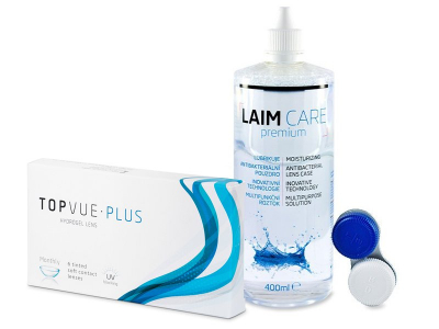TopVue Plus (6 čoček) + roztok Laim-Care 400 ml