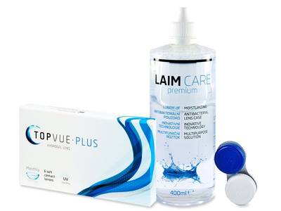 TopVue Plus (6 čoček) + roztok Laim-Care 400 ml - Předchozí design