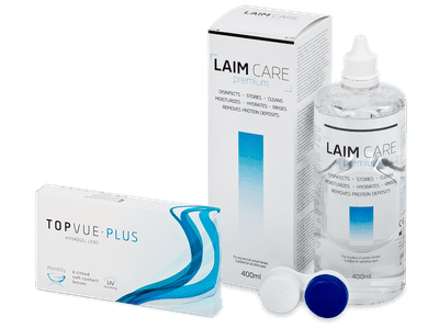 TopVue Plus (6 čoček) + roztok Laim-Care 400 ml - Předchozí design