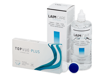 TopVue Plus (6 čoček) + roztok Laim-Care 400 ml