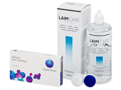 Biofinity Toric Multifocal (3 čočky) + roztok Laim Care 400 ml