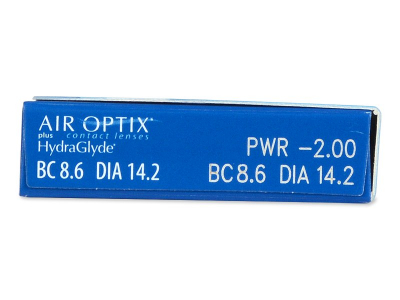 Air Optix plus HydraGlyde (3 čočky) - Náhled parametrů čoček