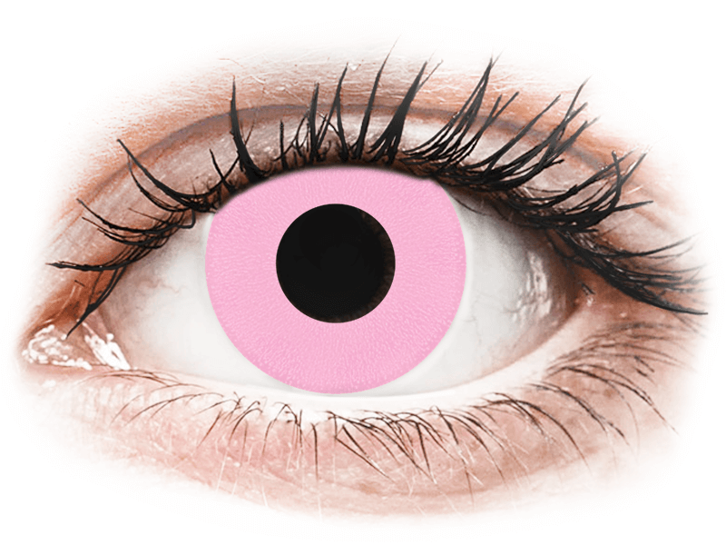 CRAZY LENS - Barbie Pink - nedioptrické jednodenní (2 čočky) - Barevné kontaktní čočky