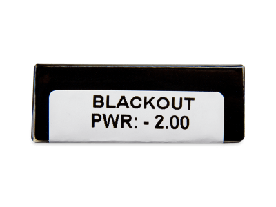 CRAZY LENS - Black Out - dioptrické jednodenní (2 čočky) - Náhled parametrů čoček