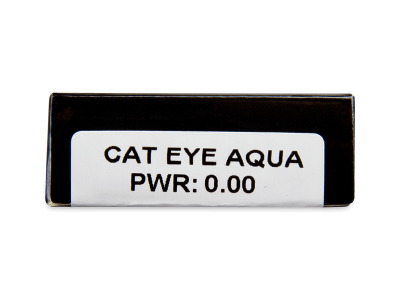 CRAZY LENS - Cat Eye Aqua - nedioptrické jednodenní (2 čočky) - Náhled parametrů čoček