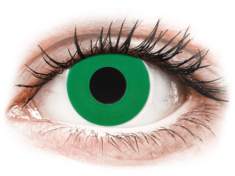 CRAZY LENS - Emerald Green - dioptrické jednodenní (2 čočky) - Barevné kontaktní čočky