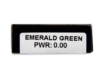 CRAZY LENS - Emerald Green - nedioptrické jednodenní (2 čočky) - Náhled parametrů čoček