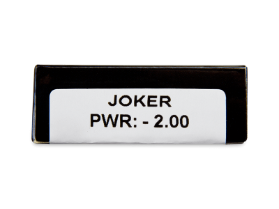 CRAZY LENS - Joker - dioptrické jednodenní (2 čočky) - Náhled parametrů čoček