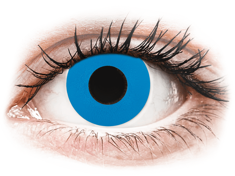 CRAZY LENS - Sky Blue - dioptrické jednodenní (2 čočky) - Barevné kontaktní čočky