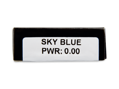 CRAZY LENS - Sky Blue - nedioptrické jednodenní (2 čočky) - Náhled parametrů čoček
