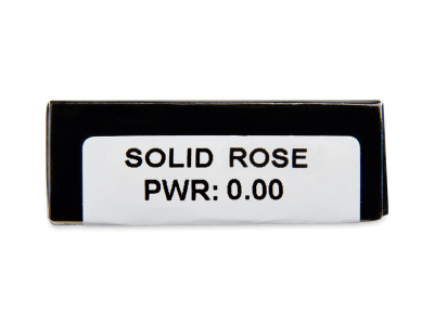 CRAZY LENS - Solid Rose - nedioptrické jednodenní (2 čočky) - Náhled parametrů čoček