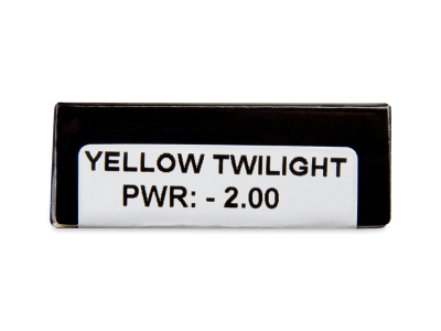 CRAZY LENS - Yellow Twilight - dioptrické jednodenní (2 čočky) - Náhled parametrů čoček