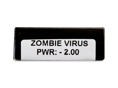 CRAZY LENS - Zombie Virus - dioptrické jednodenní (2 čočky) - Náhled parametrů čoček