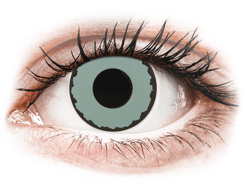 CRAZY LENS - Zombie Virus - dioptrické jednodenní (2 čočky) - Barevné kontaktní čočky
