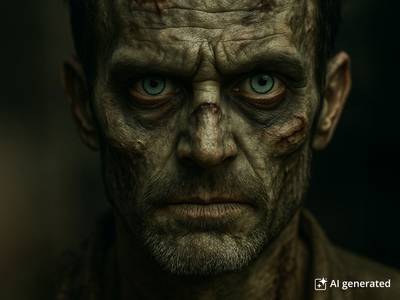 CRAZY LENS - Zombie Virus - nedioptrické jednodenní (2 čočky) - Ilustrační foto