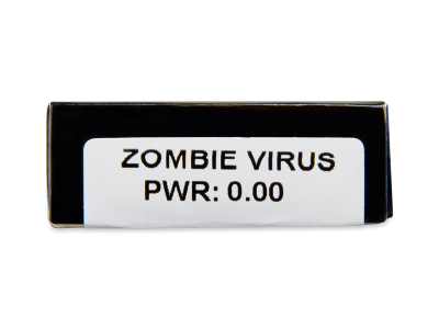CRAZY LENS - Zombie Virus - nedioptrické jednodenní (2 čočky) - Náhled parametrů čoček