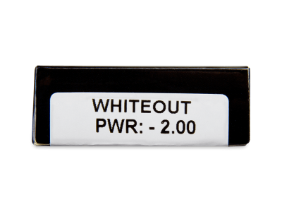 CRAZY LENS - WhiteOut - dioptrické jednodenní (2 čočky) - Náhled parametrů čoček