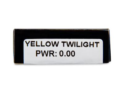 CRAZY LENS - Yellow Twilight - nedioptrické jednodenní (2 čočky) - Náhled parametrů čoček