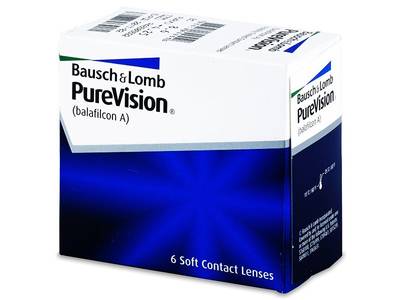 PureVision (6 čoček) - Měsíční kontaktní čočky