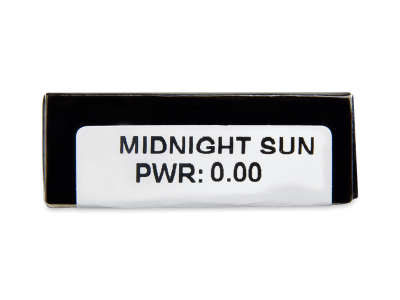 CRAZY LENS - Midnight Sun - nedioptrické jednodenní (2 čočky) - Náhled parametrů čoček