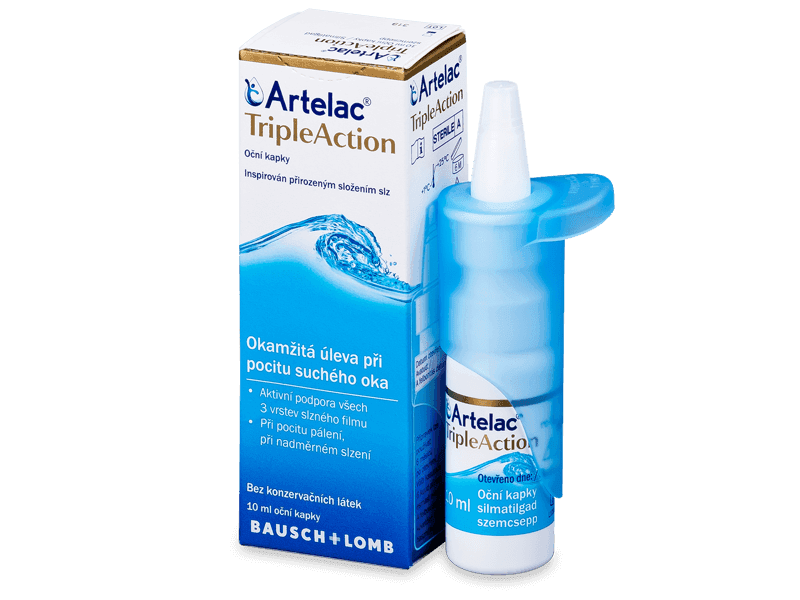 Oční kapky Artelac TripleAction 10 ml - Oční kapky
