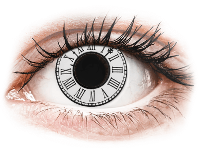 CRAZY LENS - Clock - nedioptrické jednodenní (2 čočky) - Barevné kontaktní čočky