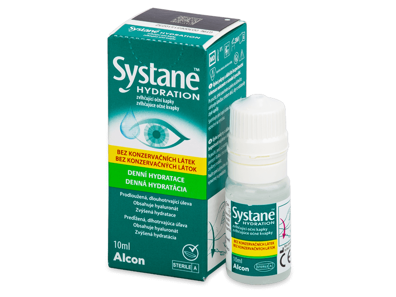 Oční kapky Systane Hydration bez konzervantů 10 ml  - Oční kapky