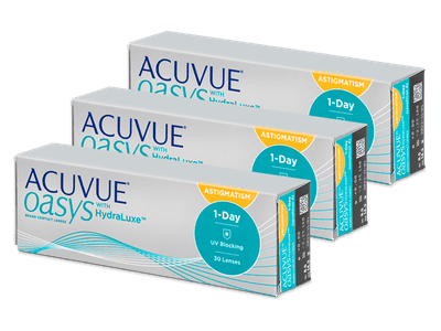 Acuvue Oasys 1-Day with HydraLuxe for Astigmatism (90 čoček) - Torické kontaktní čočky