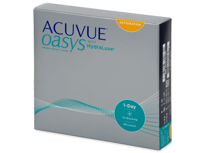 Acuvue Oasys 1-Day with HydraLuxe for Astigmatism (90 čoček) - Torické kontaktní čočky