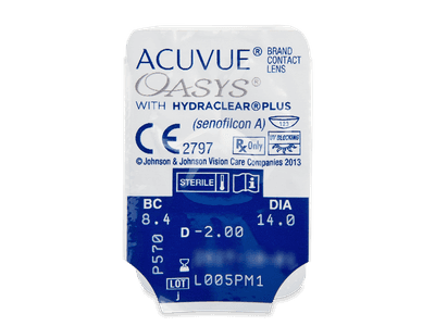 Acuvue Oasys (6 čoček) - Vzhled blistru s čočkou